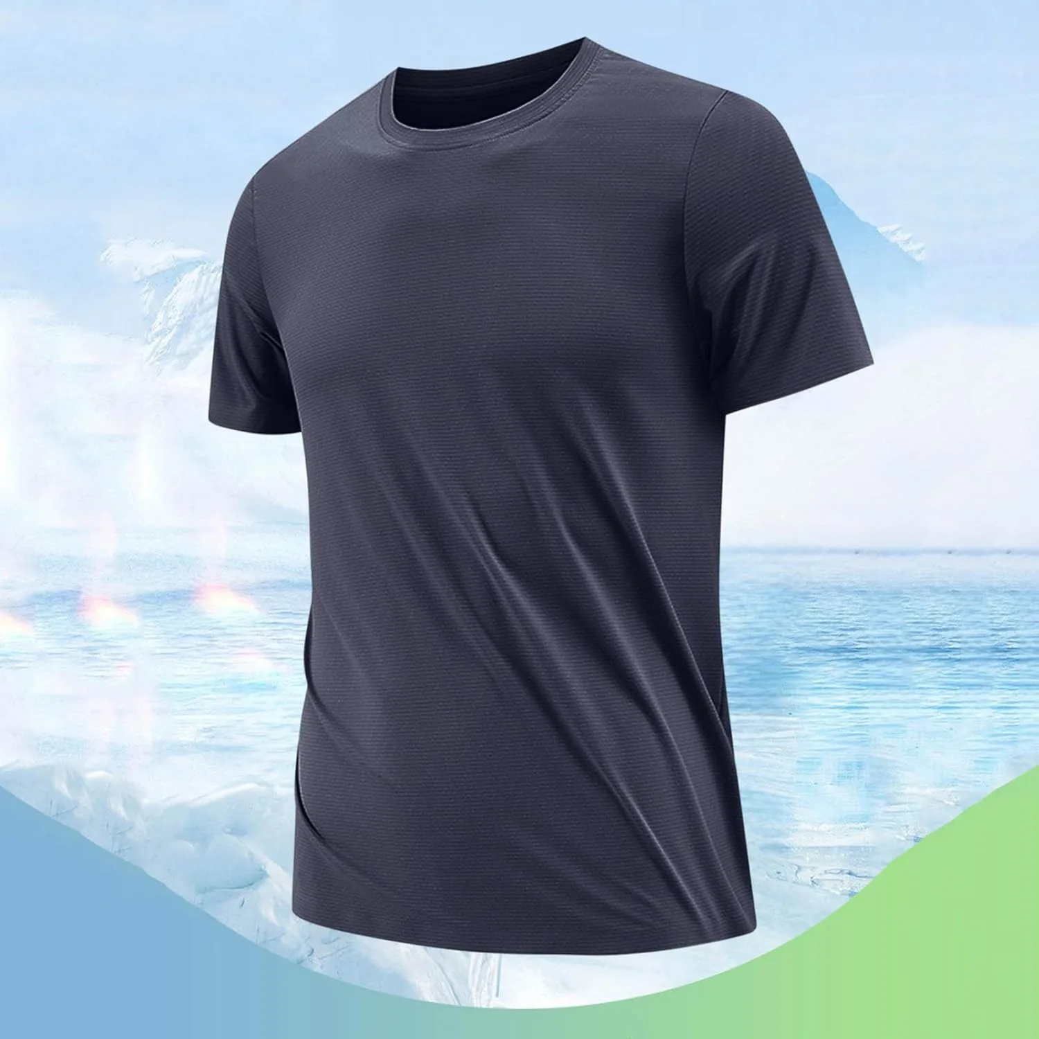 Футболка мужская для тренировок летняя с коротким рукавом Quick Dry Slim — фото 2