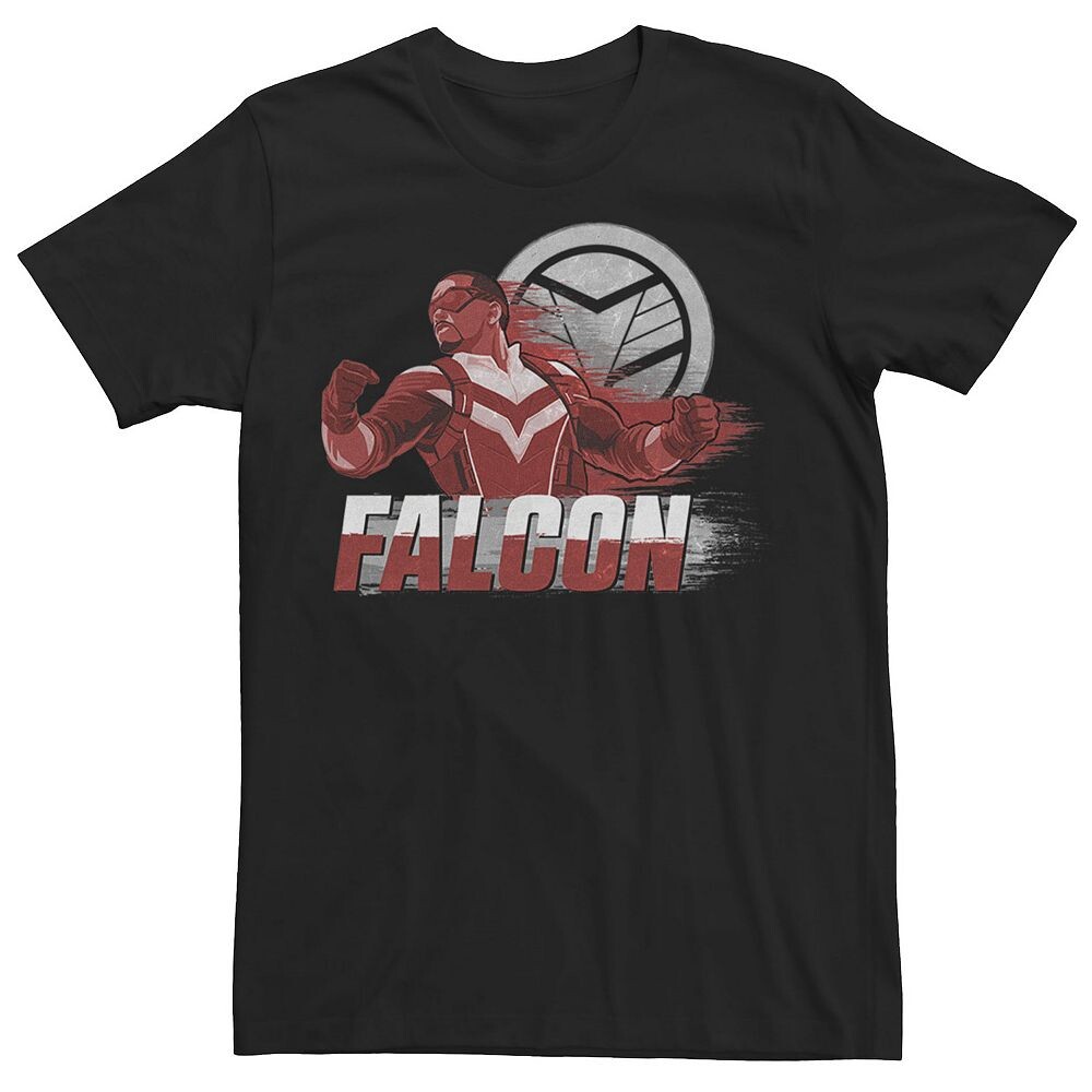 

Мужская футболка с краской Marvel Falcon And The Winter Soldier Licensed Character, черный