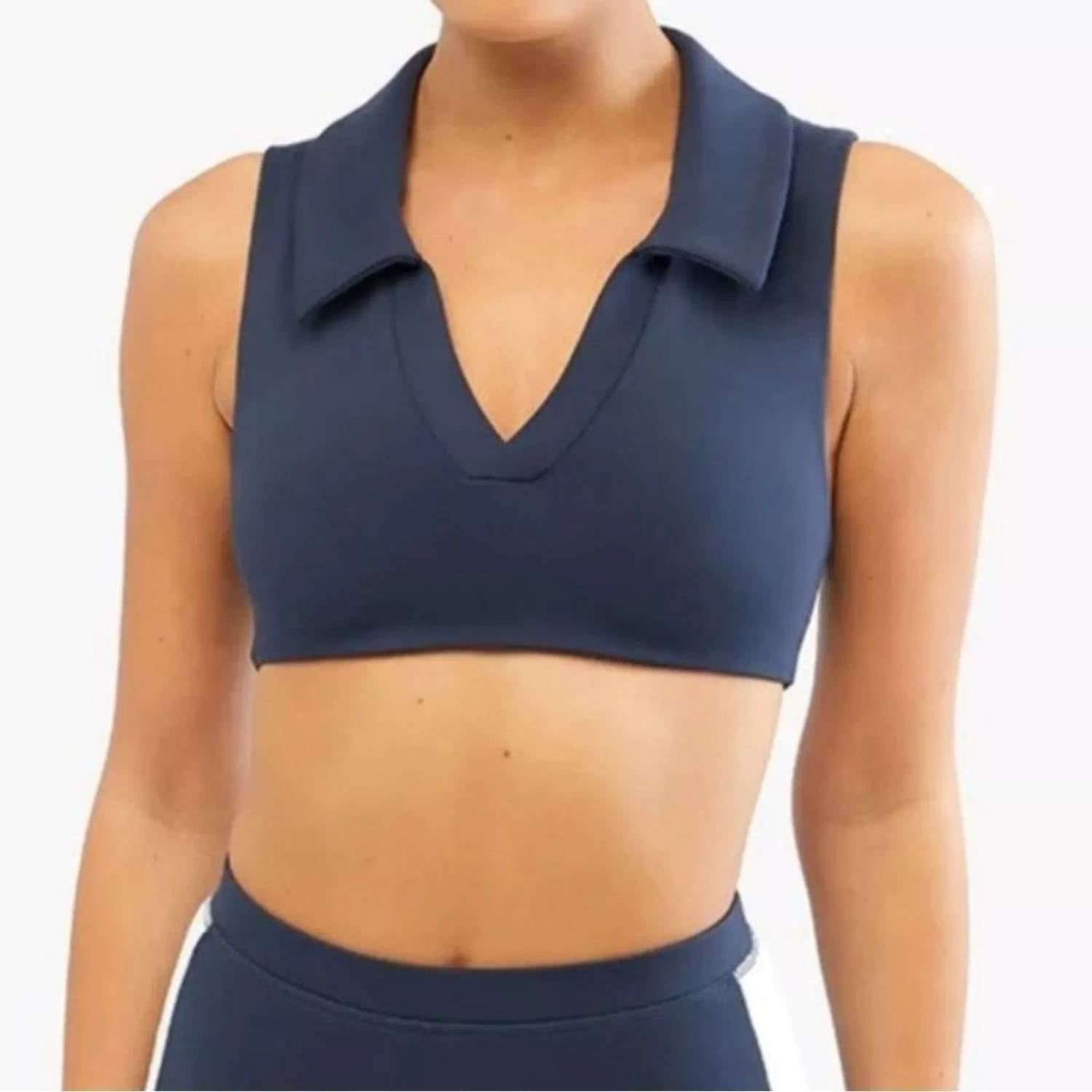 

Поло бюстгальтер в темно-синем WeWoreWhat