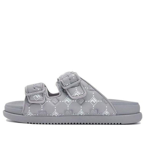 

Тапочки lucia fashion slides 'grey white' Fila, серый