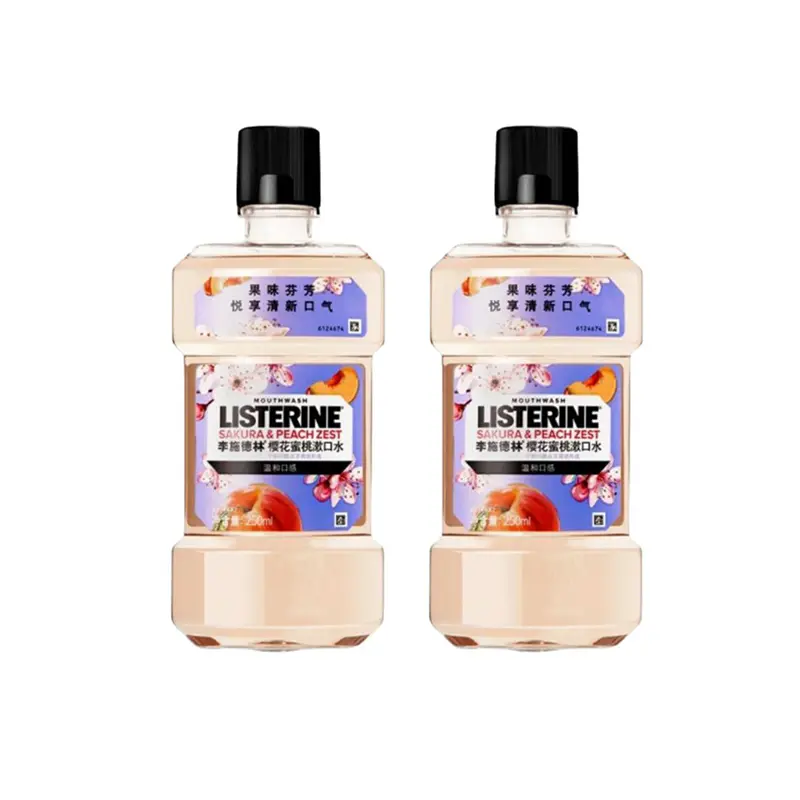 

Listerine Ополаскиватель для полости рта Cherry Blossom Peach, очищающий, 500 мл*3, Mint