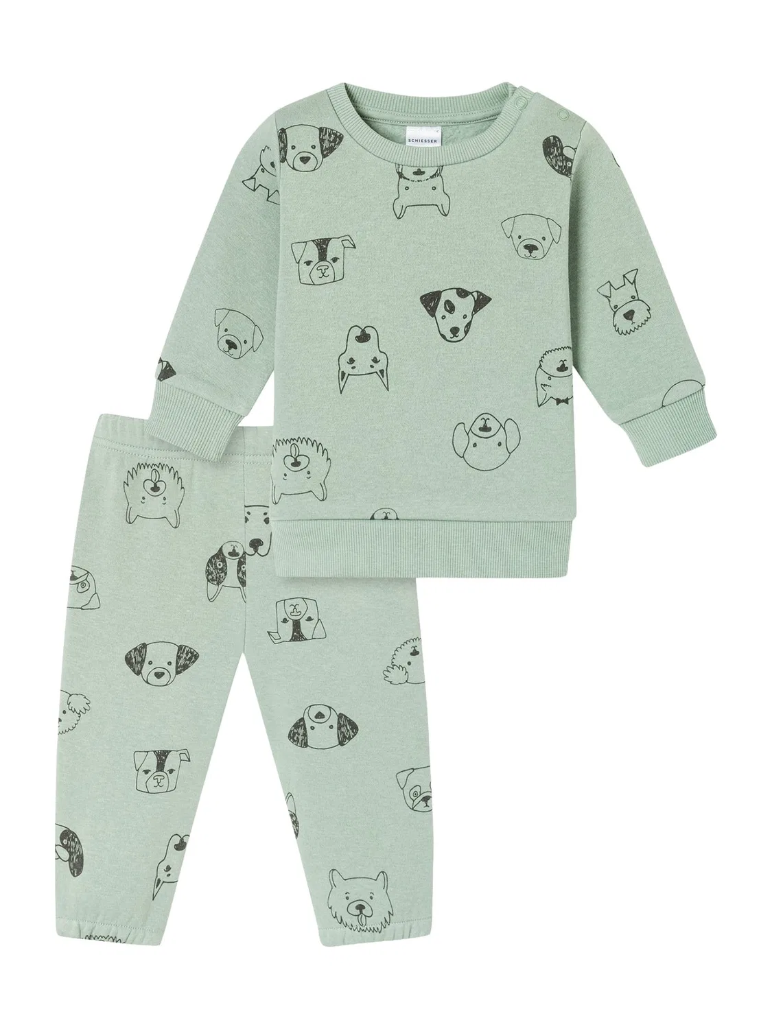 Пижама Baby-комбинезон Schiesser, оливковый