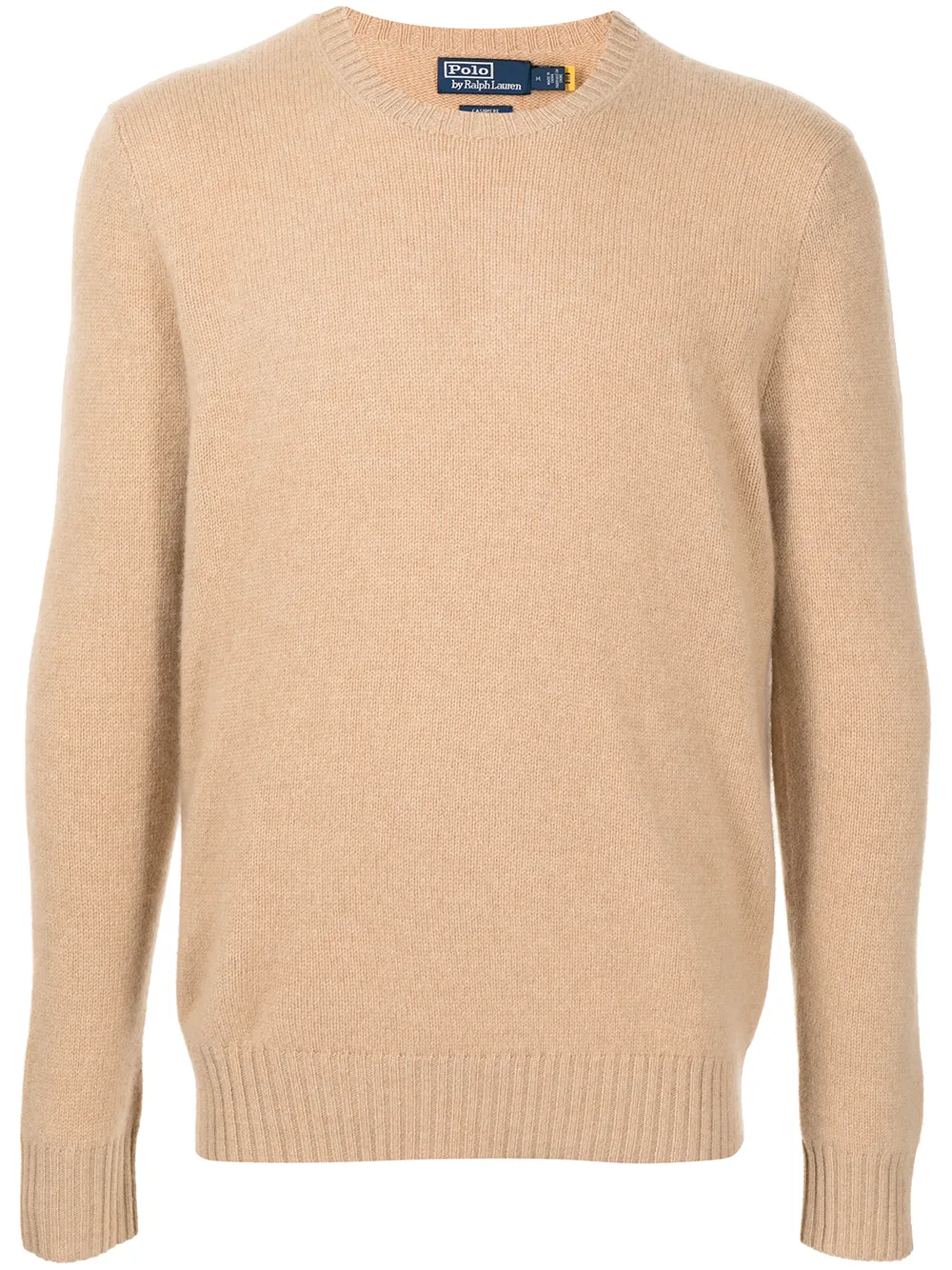 

Кашемировый джемпер с круглым вырезом POLO RALPH LAUREN, нейтральный