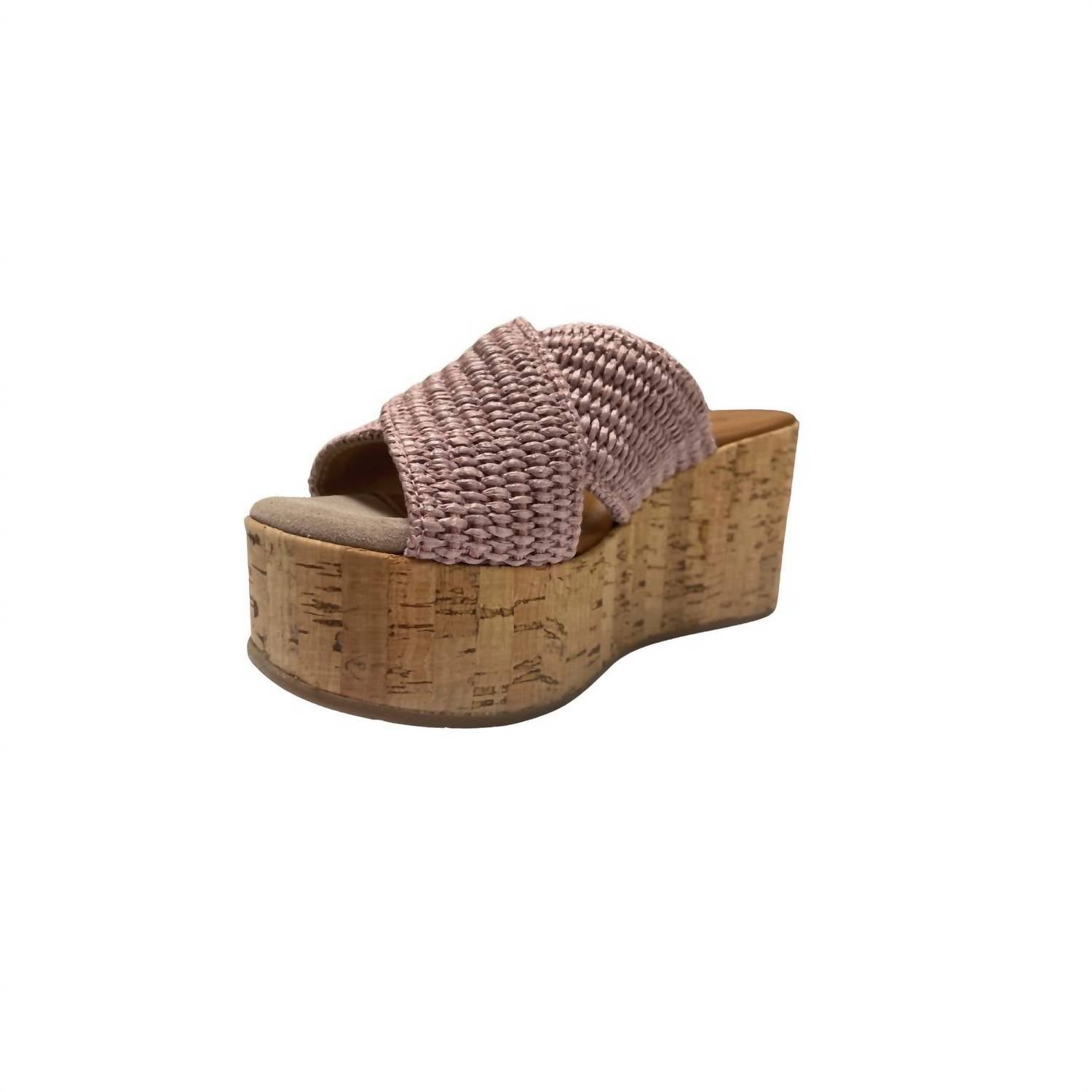 Женские туфли Jenny Raffia Wedge In Rosa CORDANI, Rosa — фото 3