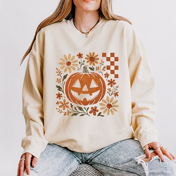 

Свитшот Pumpkin floral grunge с легкой окраской Simply Sage Market, Ivory, Зеленый, Свитшот Pumpkin floral grunge с легкой окраской Simply Sage Market, Ivory