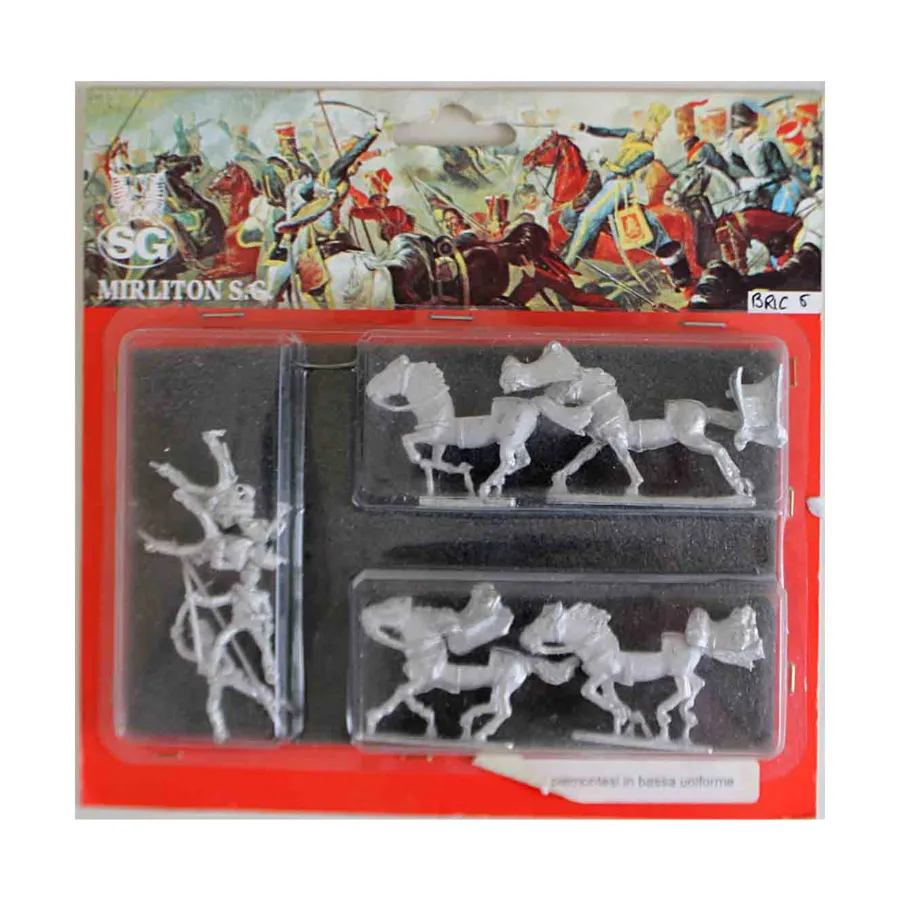 

Пьемонтские уланы с командованием в военной форме – галопом, Historical Miniatures - Italian Independence Wars - (28mm) (Mirliton SG)