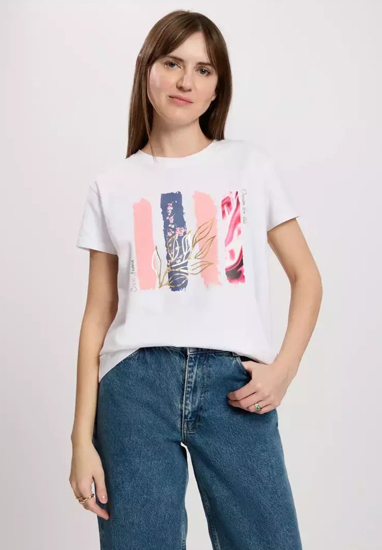 

Футболка с принтом Cross Jeans, белый