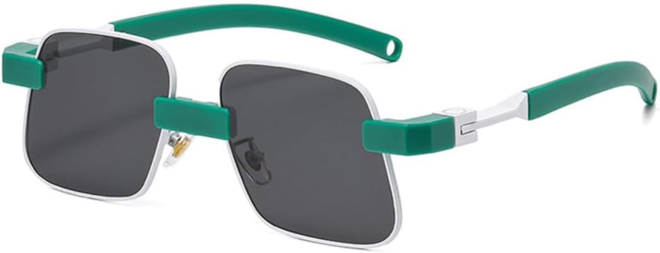 

Солнцезащитные очки UV400 — яркие металлические линзы с градиентным переходом цвета, подходят для женщин и мужчин, для бега и занятий спортом на открытом воздухе UYPTK, Green Grey