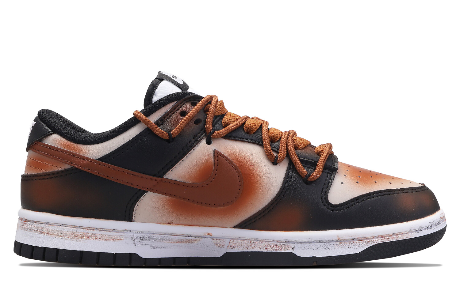 

Кроссовки Nike Dunk Skateboarding Shoes Women's Low-top Brown, черный/коричневый