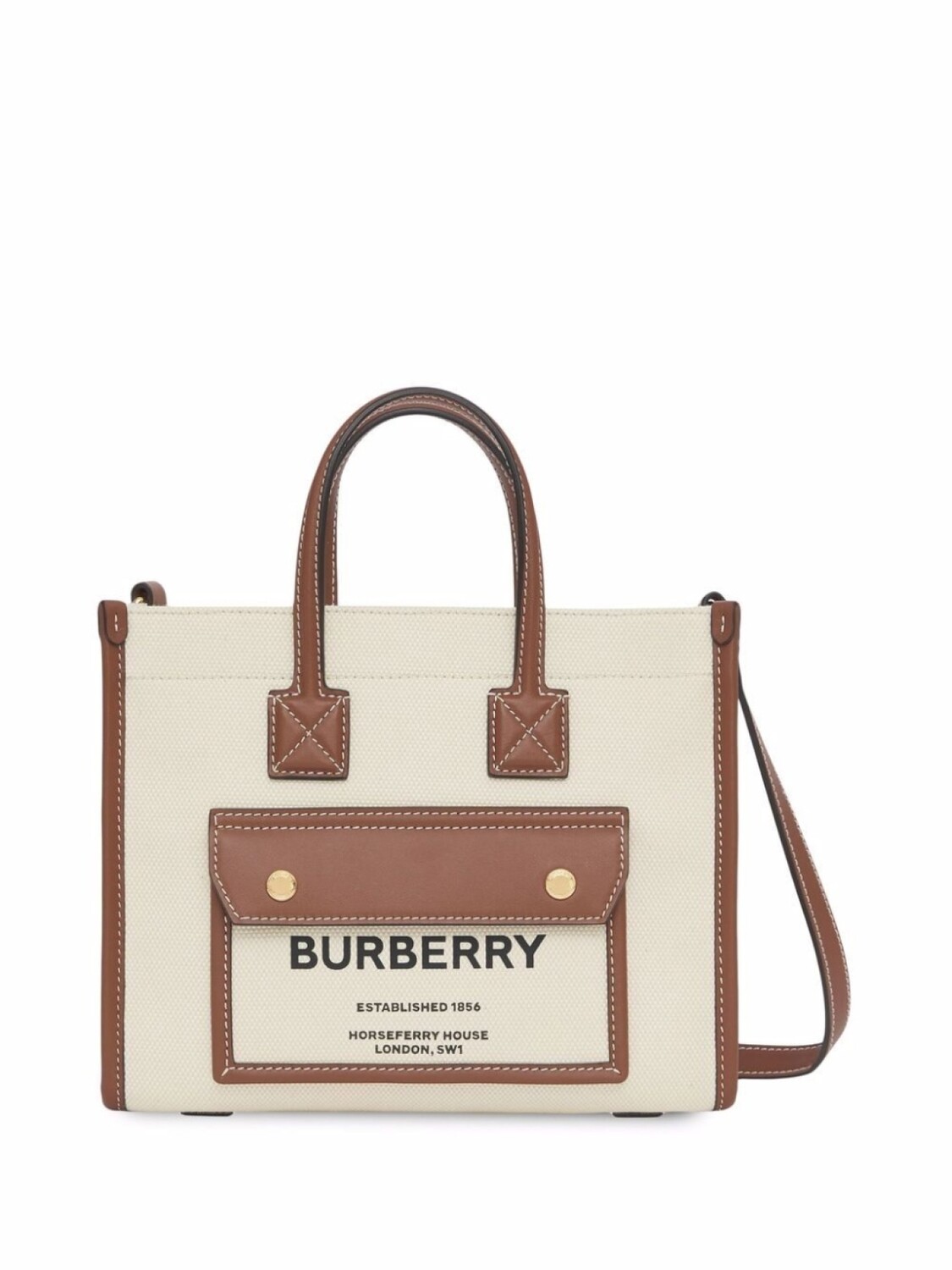 

Сумка-тоут Burberry Freya, бежевый