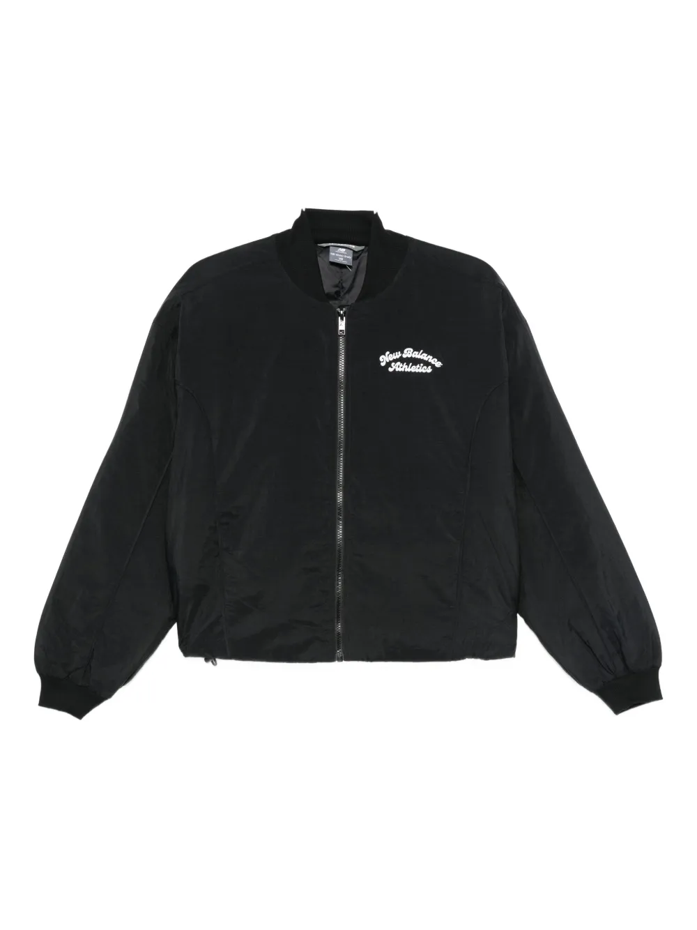 

Вышитая куртка на молнии New Balance, черный