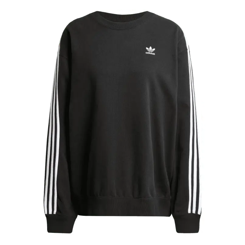 

Толстовка с длинными рукавами Adidas с тремя полосками, цвет «Черно-белый»