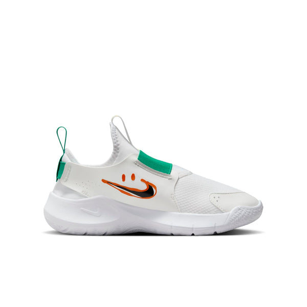 Кроссовки flex runner 3 'white sport green fluorescent yellow' Nike, белый — фото 2