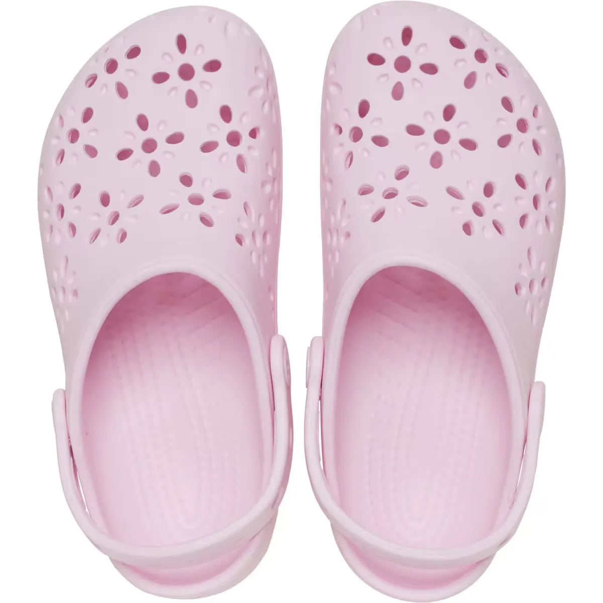 Классические сабо с цветочным вырезом K Crocs Детские сабо, цвет Rosa — фото 3