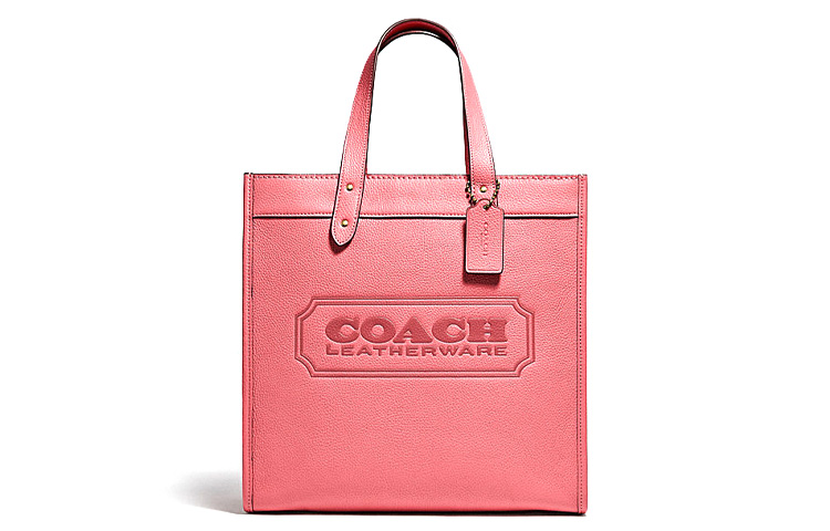 

COACH Кожаная сумка через плечо большая женская розовая