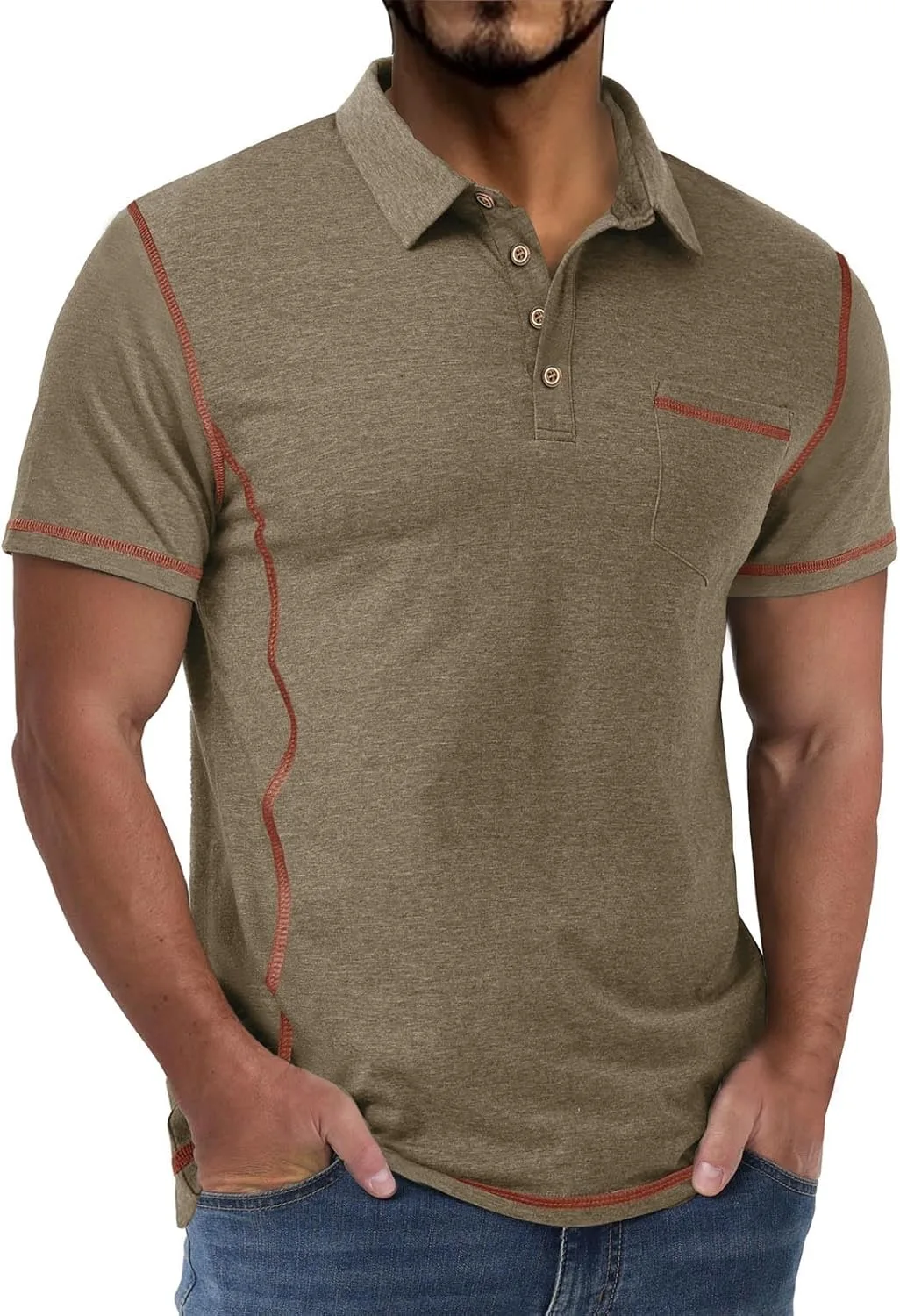 

Классическая рубашка для мужчин Casual с коротким рукавом