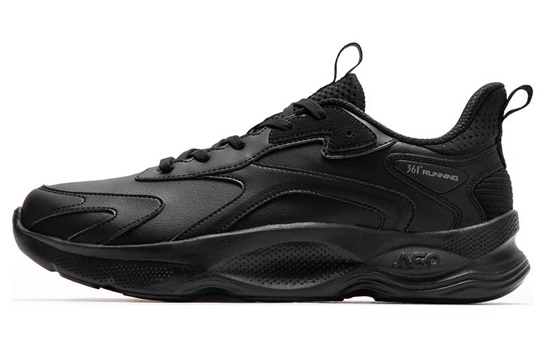 

Водостойкие легкие низкие кроссовки для бега мужские Obsidian Black/Obsidian Black 361°