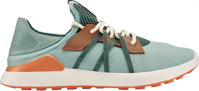 

Мужские туфли для гольфа OluKai Manele, цвет Moss/Orange