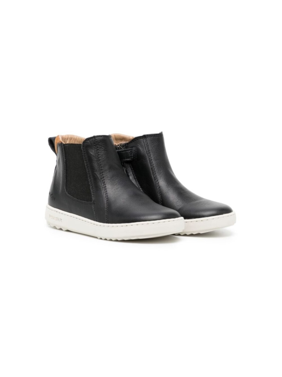 

Pom D'api panelled leather ankle boots, черный
