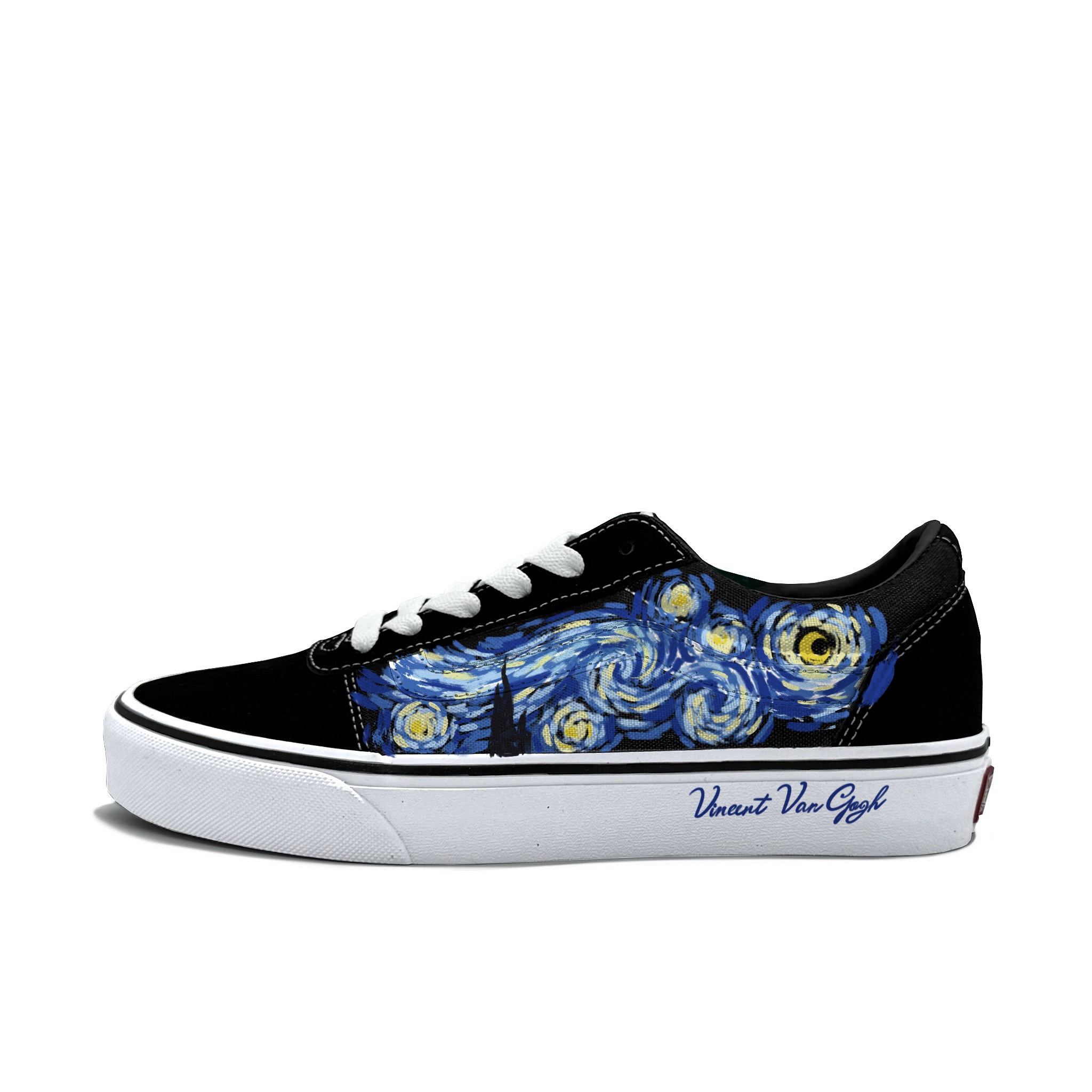 

Мужские износостойкие низкие кроссовки для скейтбординга Ward Vans, Blue