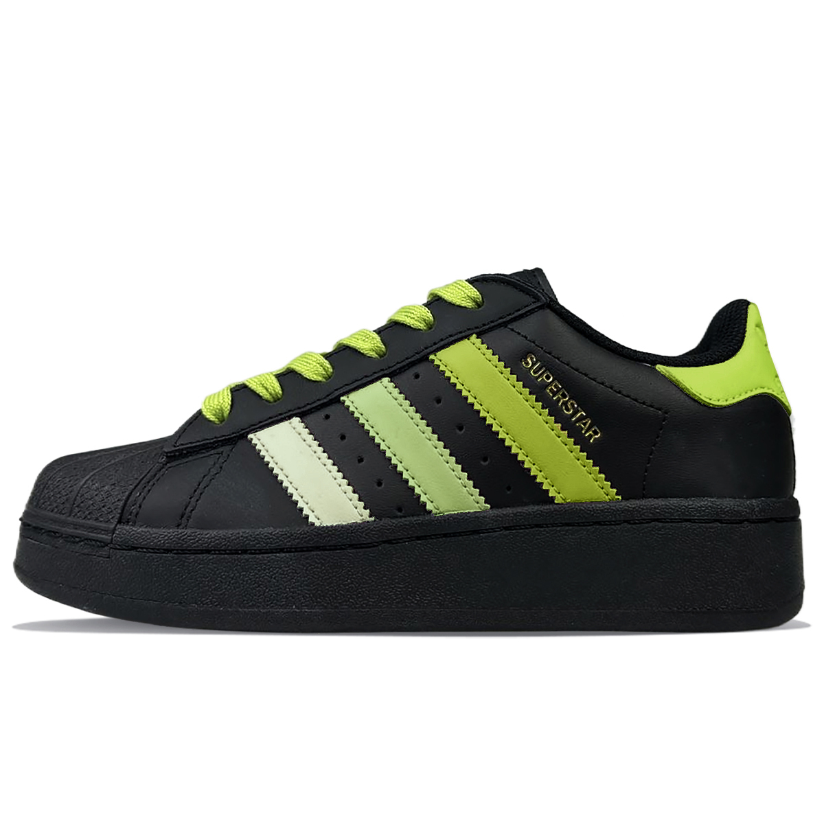 SUPERSTAR XLG Износостойкие противоскользящие низкие кроссовки для скейтбординга Унисекс черные Adidas Originals