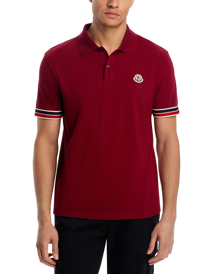 

Короткий рукав Поло Рубашка Moncler, красный