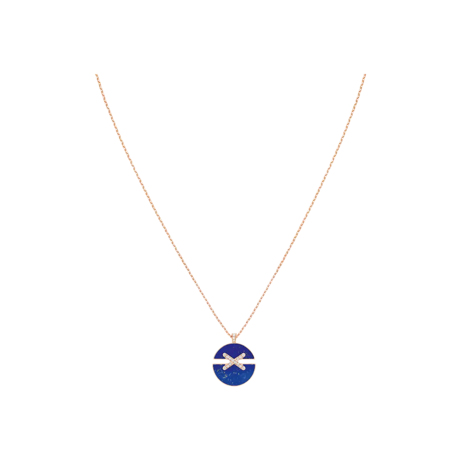 

Chaumet - колье jeux de liens harmony средняя модель из розового золота с бриллиантами и лазуритом - 084650 - 084650 CHAUMET