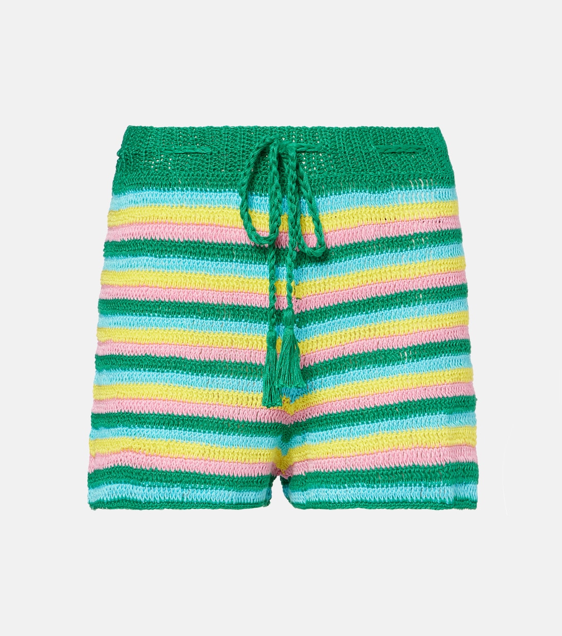 

Полосатые шорты из хлопка крючком Anna Kosturova, Multi Stripe