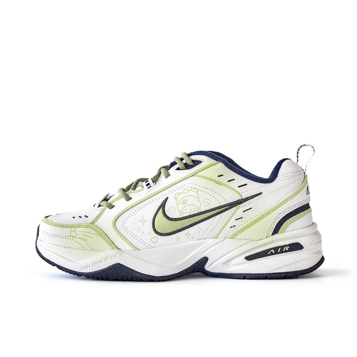 

Nike Air Monarch 4 противоскользящие износостойкие низкие массивные кроссовки унисекс белый цвет, цвет White