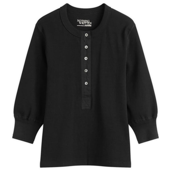 

Винтажная футболка с пуговицами Nothing Written, черный