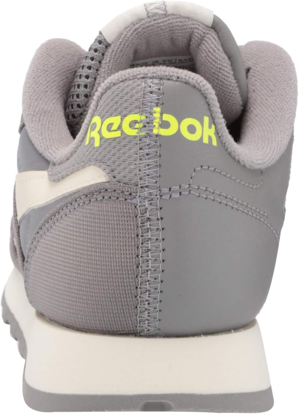 Классические кожаные кроссовки для взрослых, унисекс V1 Reebok, белый/желтый/серый — фото 3