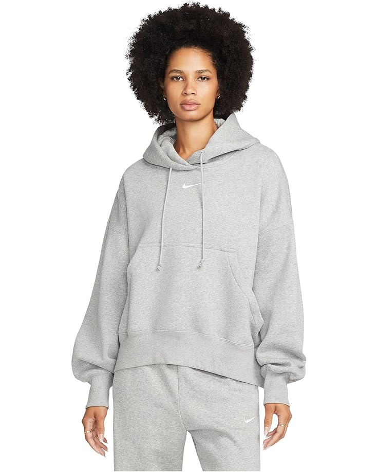 

Худи Nike Sportswear Phoenix Fleece Over-oversized Pullover Hoodie, цвет Dark Grey Heather/Sail