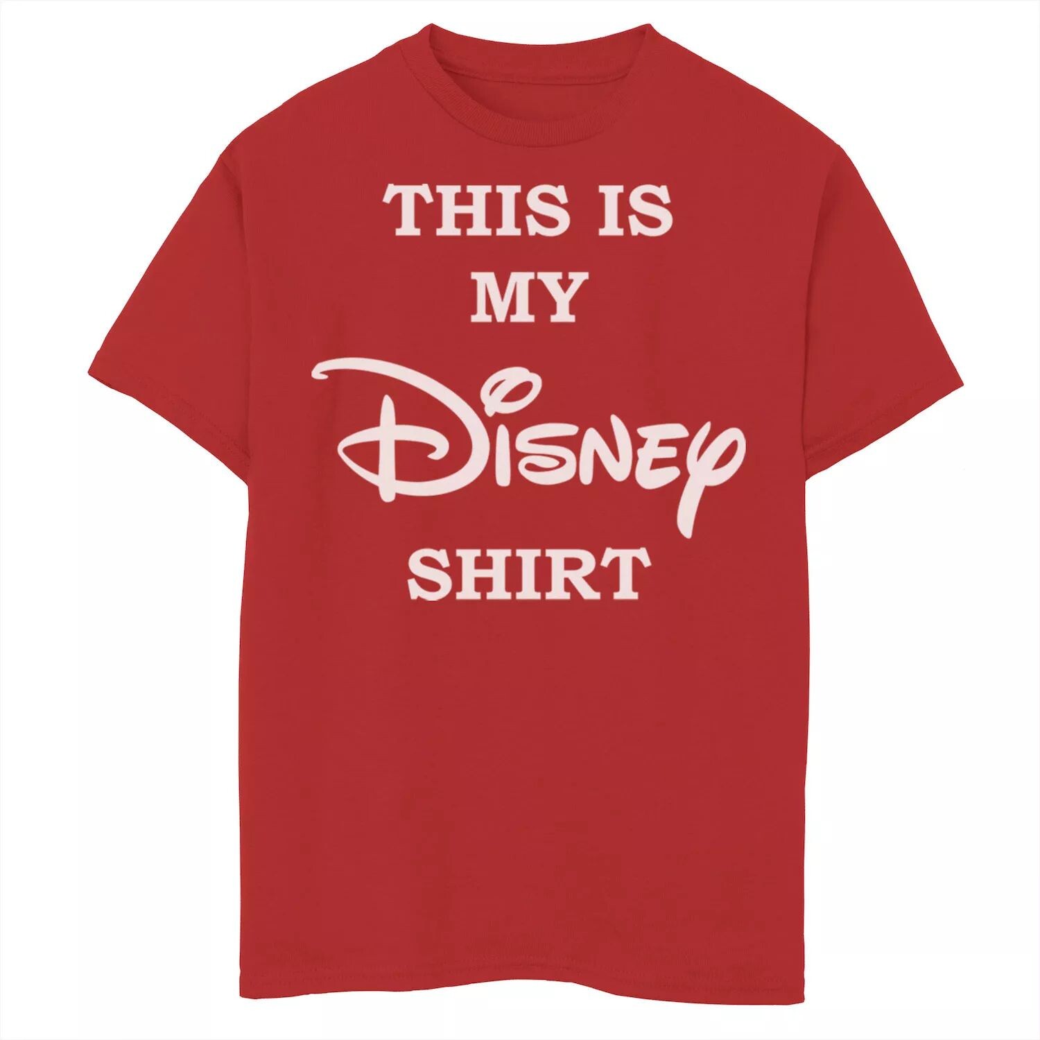 

Футболка «This Is My Disney Shirt» с логотипом на груди для мальчиков 8–20 лет Disney, красный