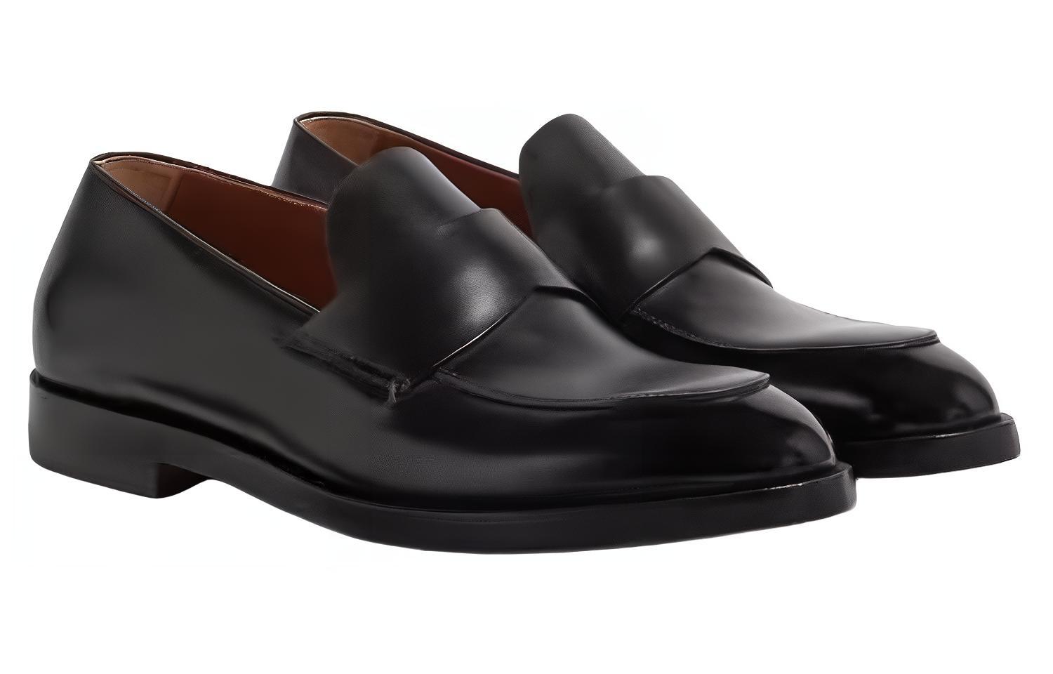 

Зегна Турин Кожаные Лоферы Ermenegildo Zegna, Черный