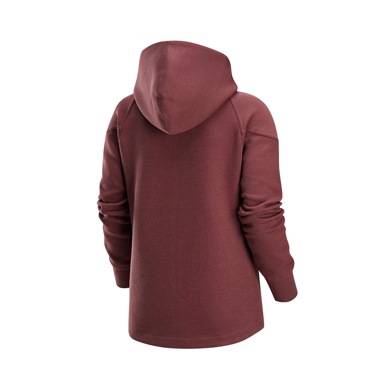 Спортивная одежда Tech Fleece Windrunner Женская Полная Молния Толстовка Nike, Красно-коричневый — фото 3
