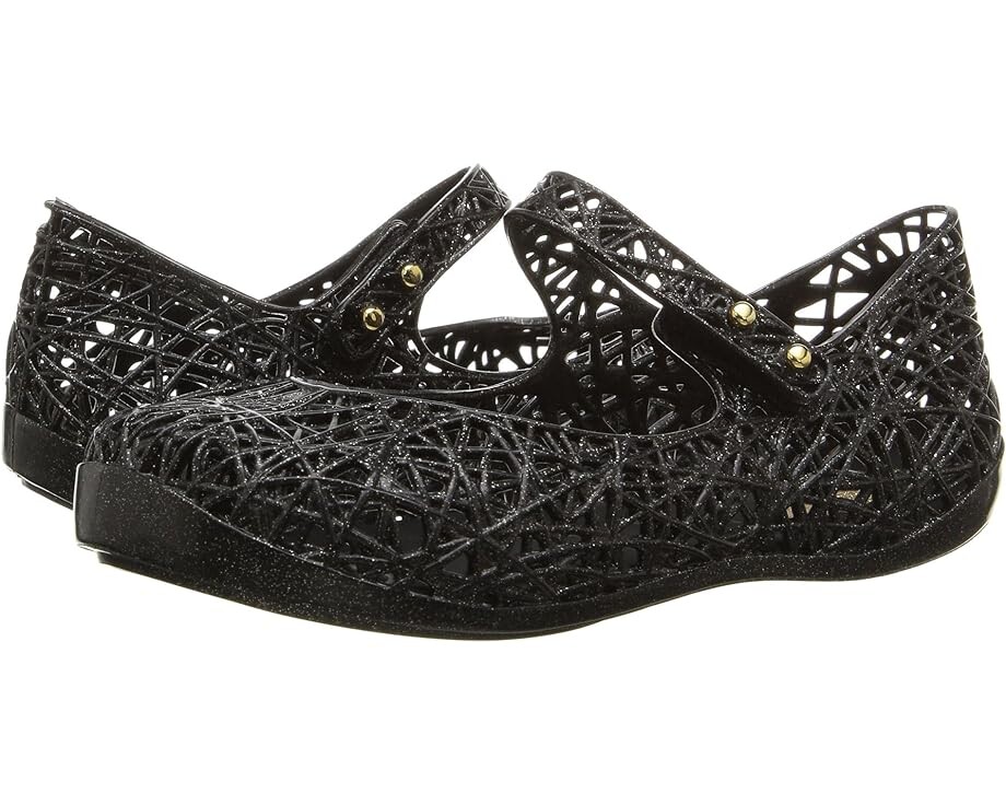 

Балетки Mini Melissa Mini Campana Zig Zag VI, цвет Black/Gold