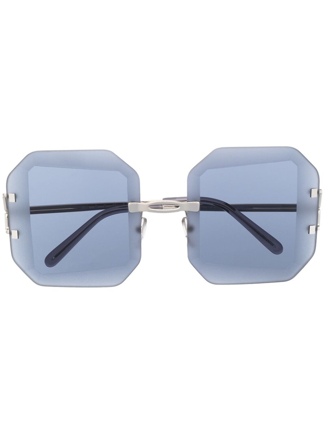 

Солнцезащитные очки в квадратной оправе Marni Eyewear, синий