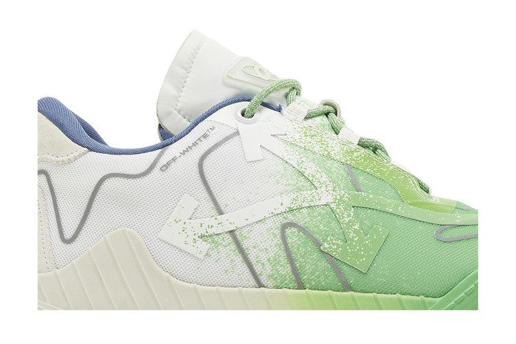 Кроссовки Off-White Off-White ODSY-1000 'White Green Spray Paint', зеленый — фото 3