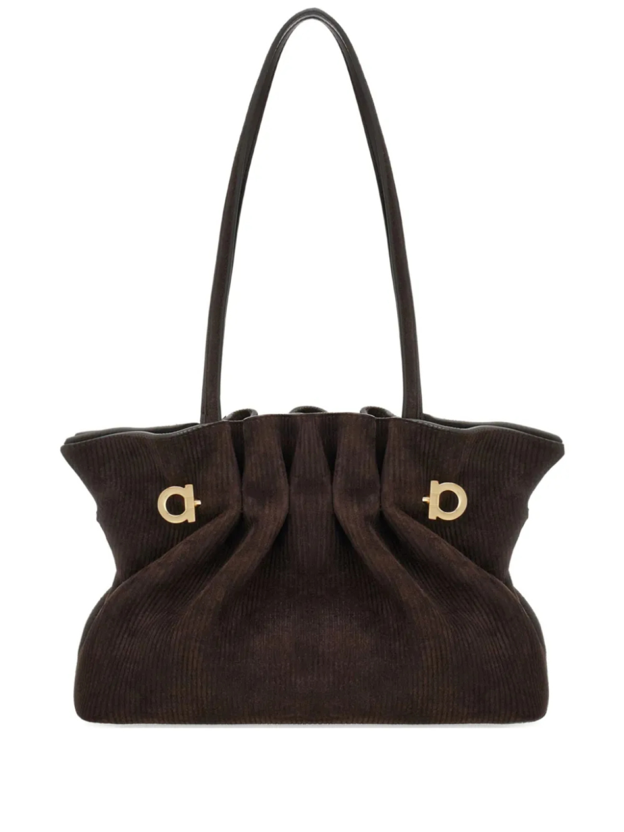 

Ferragamo замшевая сумка на плечо, коричневый