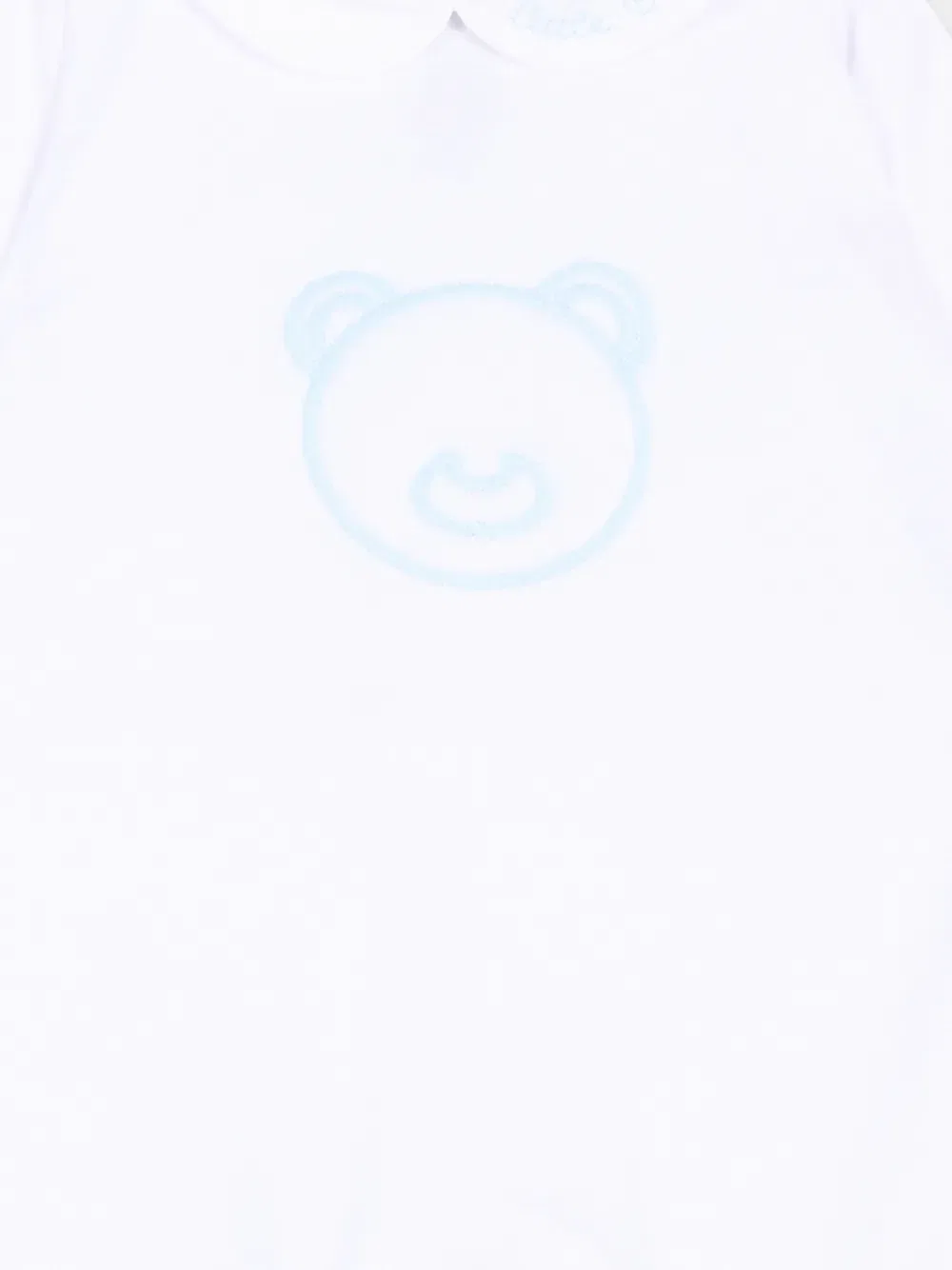 Комбинезон для новорожденного с узором Little Bear, белый — фото 3
