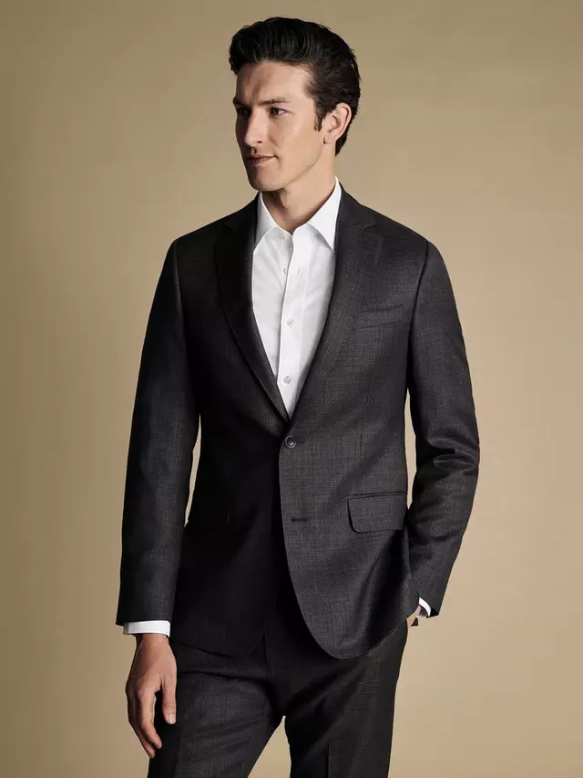 

Куртка Charles Tyrwhitt Tailored Fit Wool Suit, цвет dark grey
