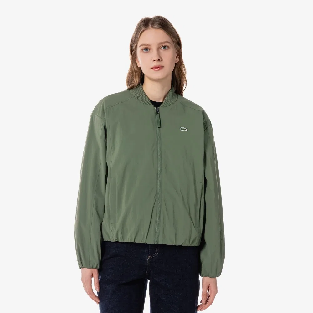 Джемпер-бомбер женский Lacoste, стеганый, хаки