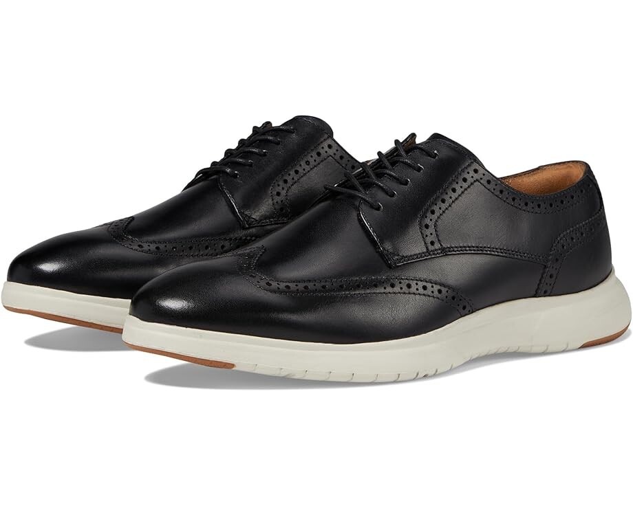 

Кроссовки Florsheim Dash Wing Tip Sneaker Sole Oxford, цвет Black Smooth Leather/White Sole