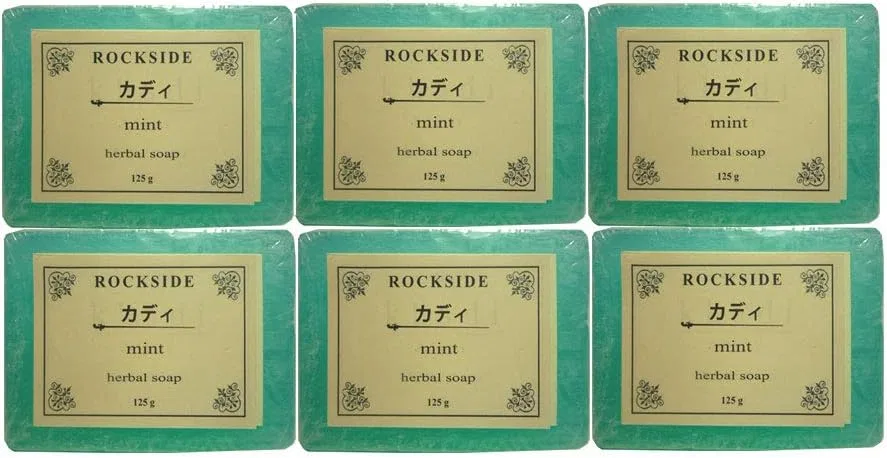 Мыло ручной работы с мятой Rockside Cadi, набор 6 шт
