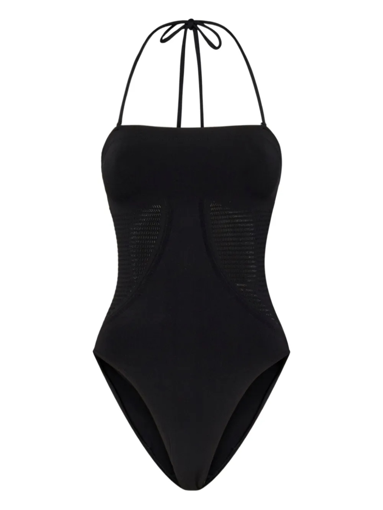 

Сетчатый купальник с бретелью через шею Wolford, черный