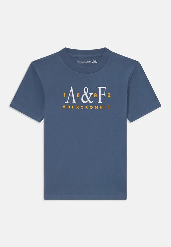 Футболка с фирменным принтом Abercrombie & Fitch, Vintage Indigo