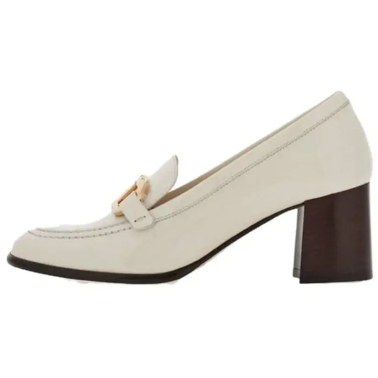 Лоферы женские белые Ferragamo
