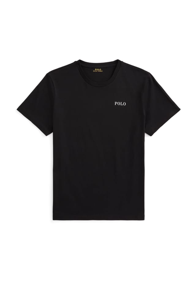 

Верх пижамы из жидкого хлопка BCI Polo Ralph Lauren, черный