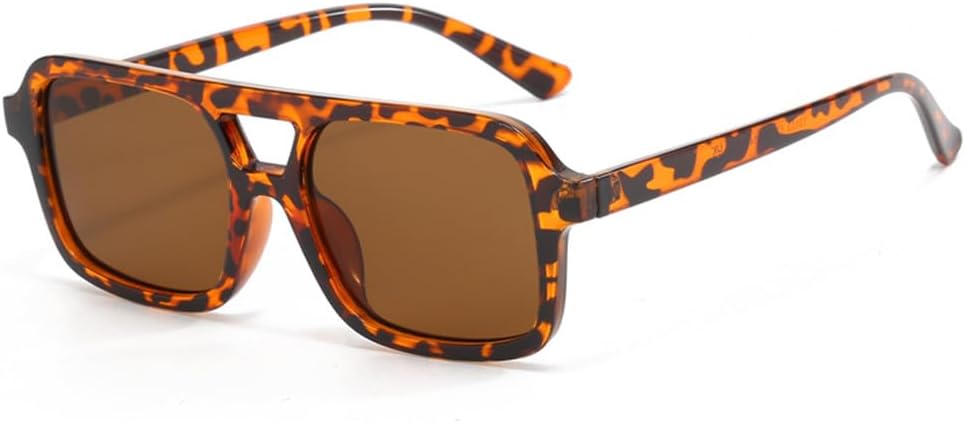 

Солнцезащитные очки с индивидуальной маленькой оправой, в стиле ретро, ​​модные солнцезащитные очки, защита от УФ-излучения в эпоху Y2K, очки для активного отдыха на открытом воздухе, FEMA KTUCN, Leopard Brown