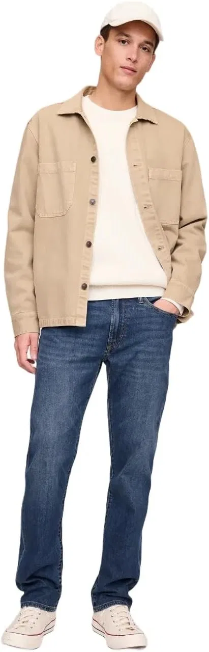Джинсы прямого кроя, GAP, Medium Wash V3